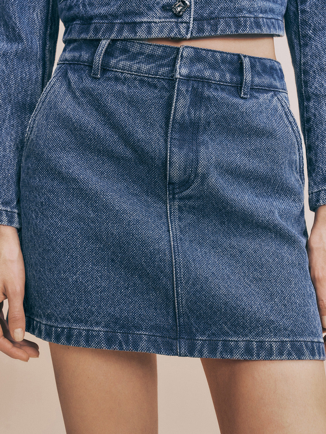 Midi Denim Skirt