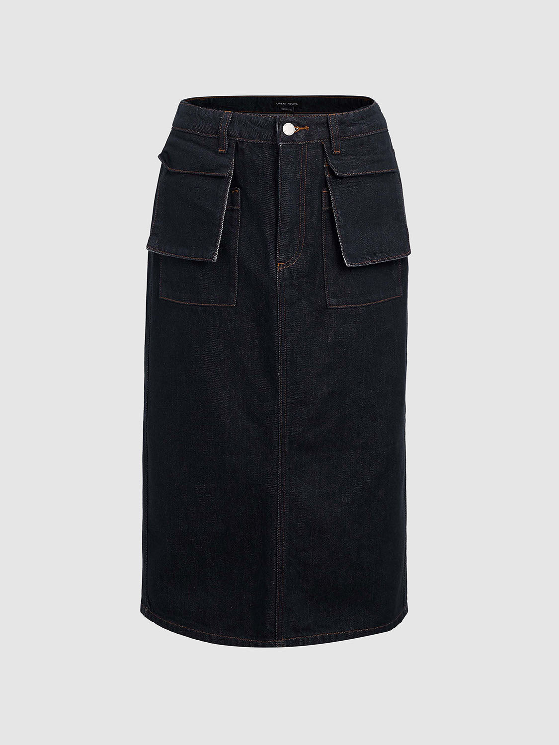 Flap Pocket Denim Skirts