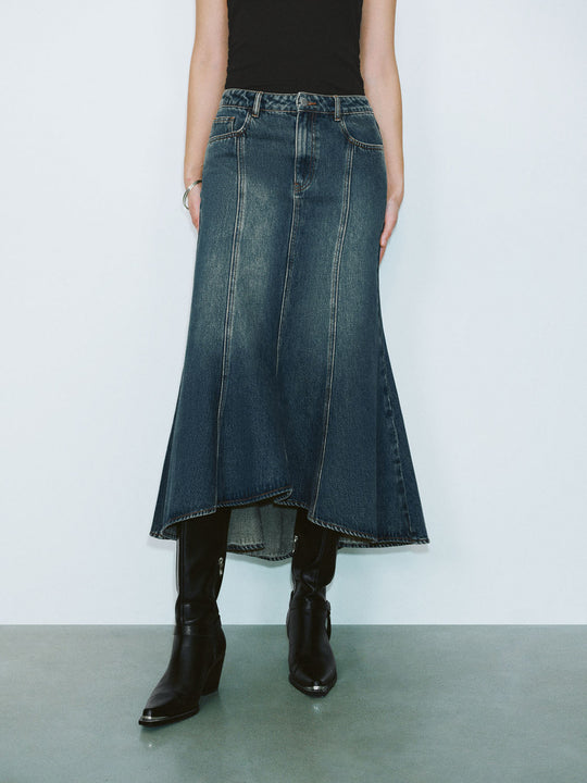 Irregular Denim Skirts