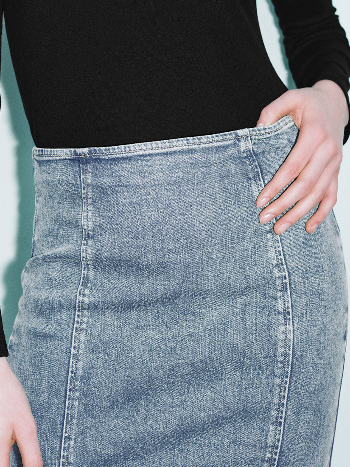 Denim Fishtail Skirts