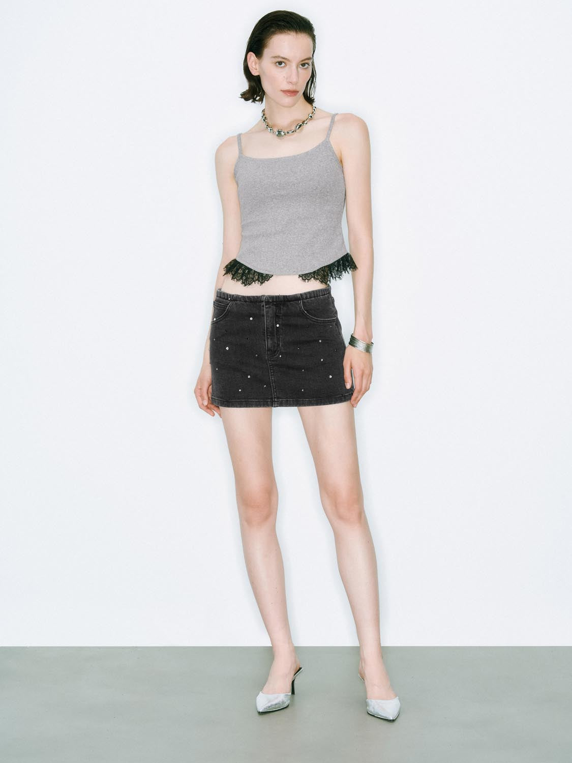 Denim Mini Skirts