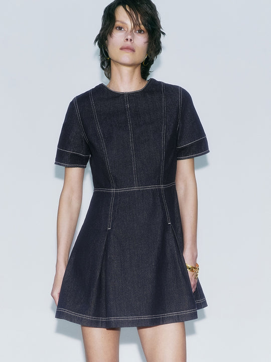 Short Sleeve Denim Dresses