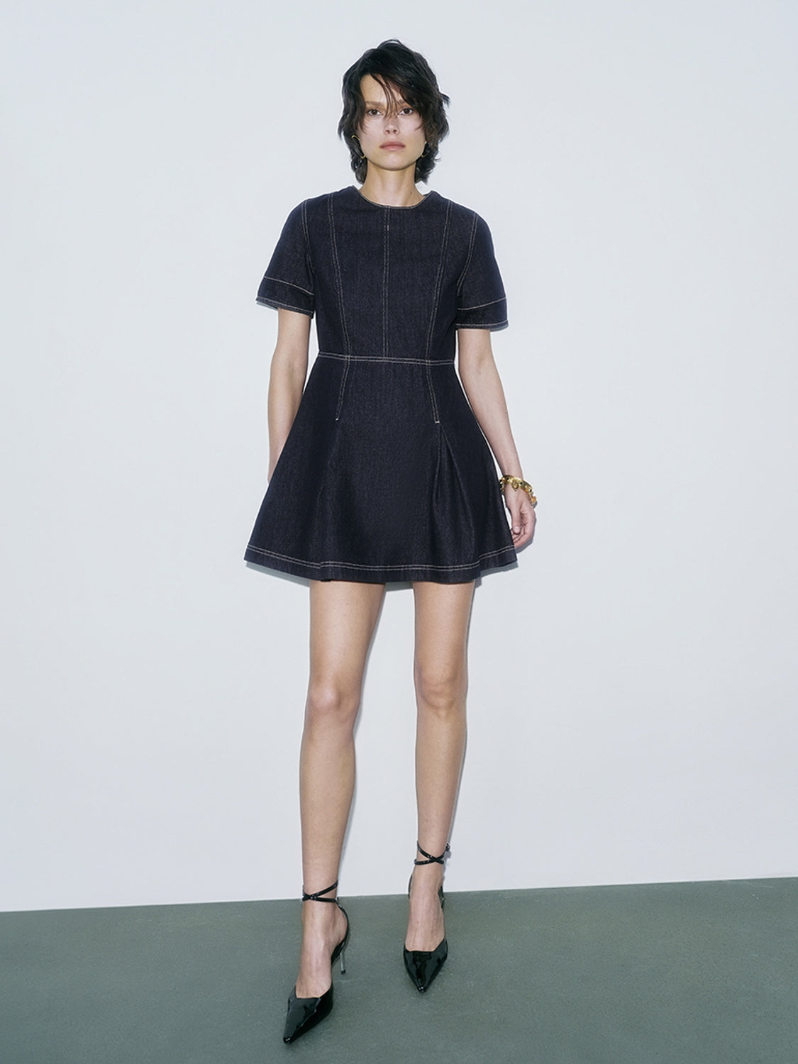 Short Sleeve Denim Dresses