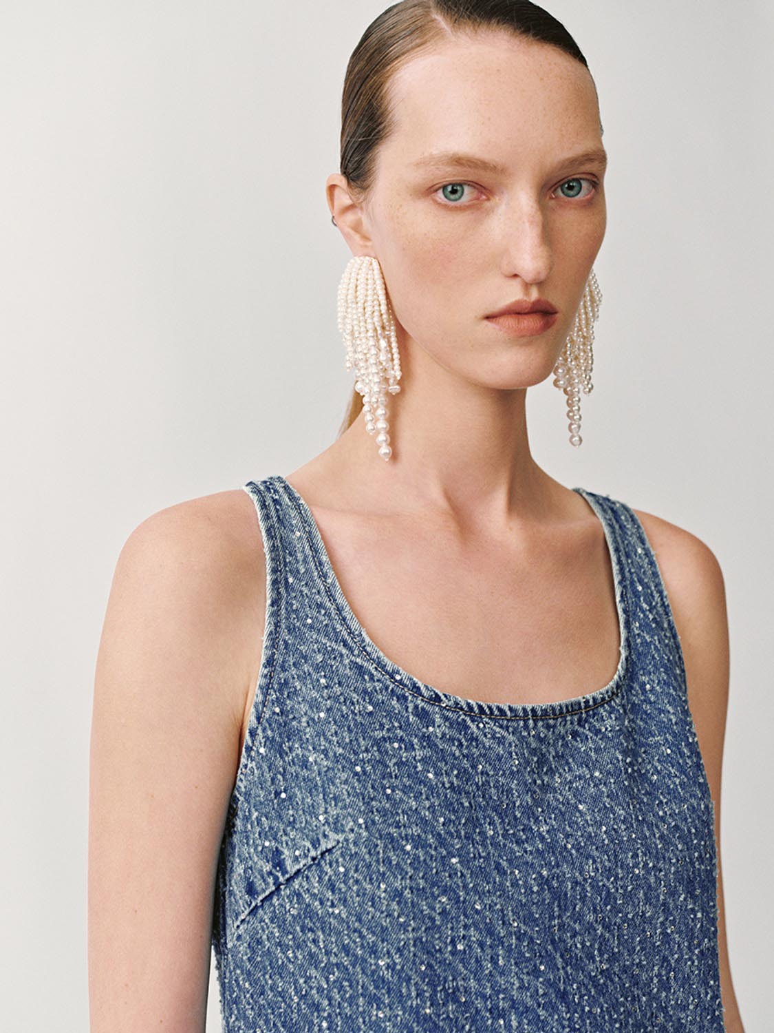 Sleeveless Denim Dresses