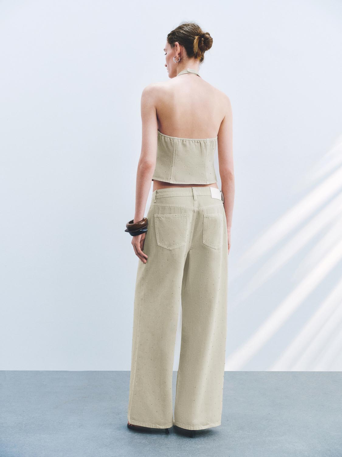Denim Halter Neck Waistcoats