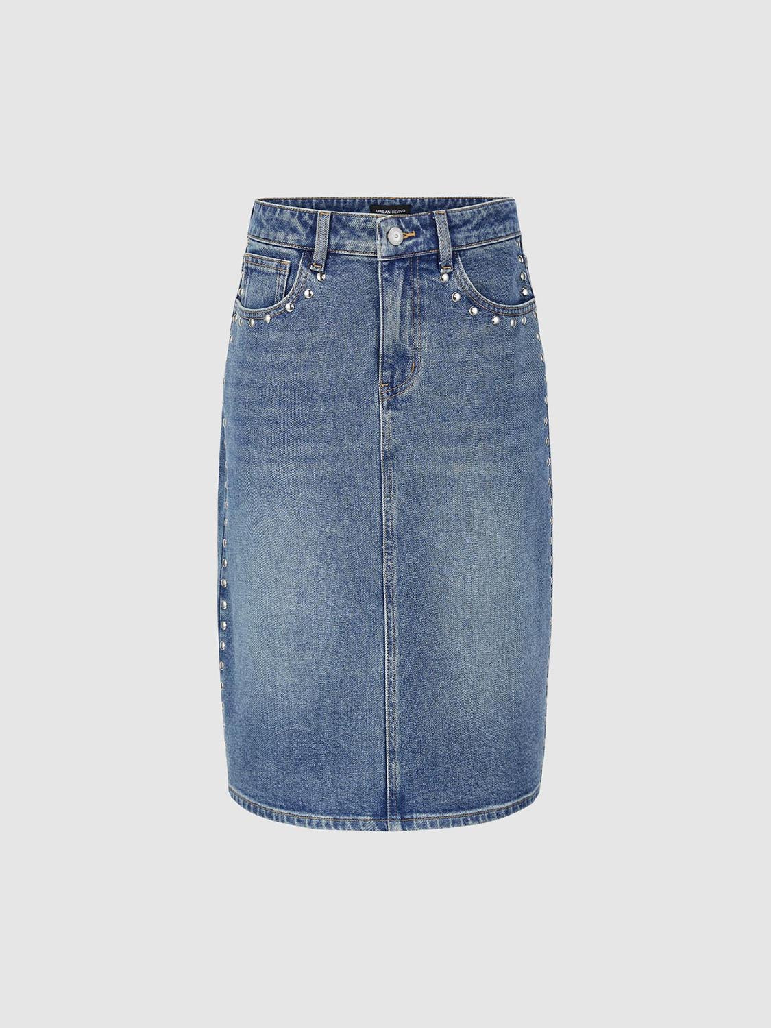 Denim Midi Skirts