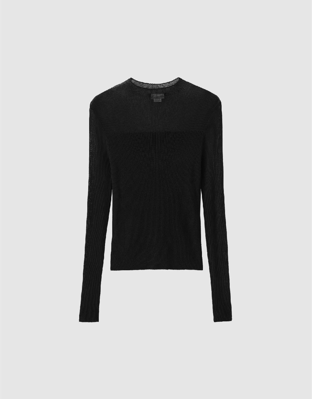 Crew Neck Skinny Knitted T-Shirt