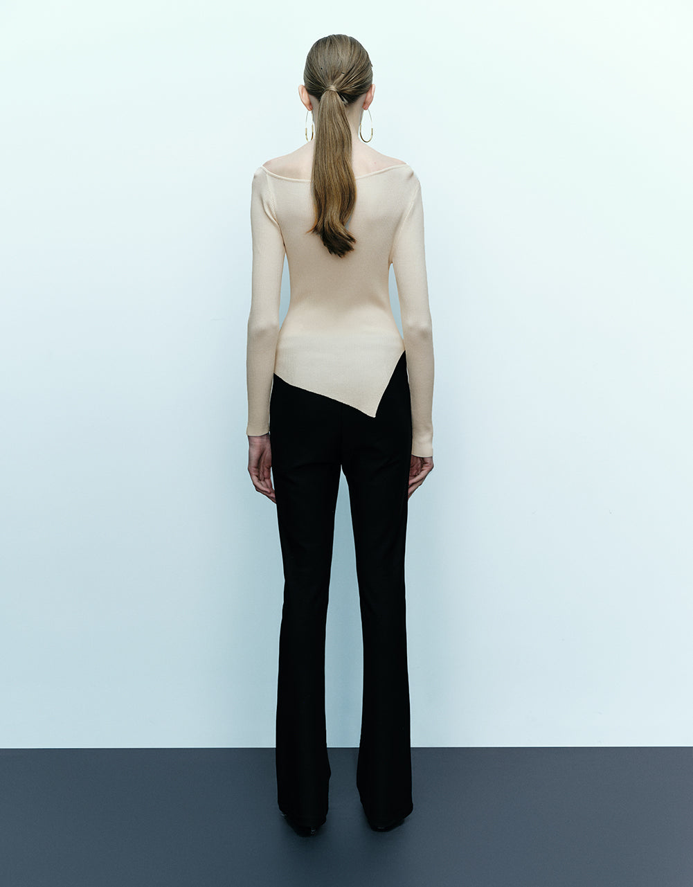 One Shoulder Knitted T-Shirt