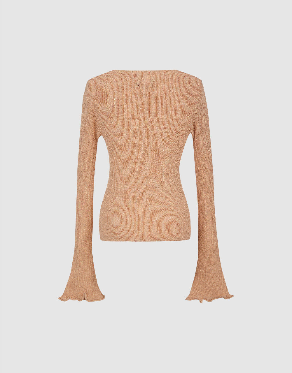 Skinny V-Neck Knitted T-Shirt