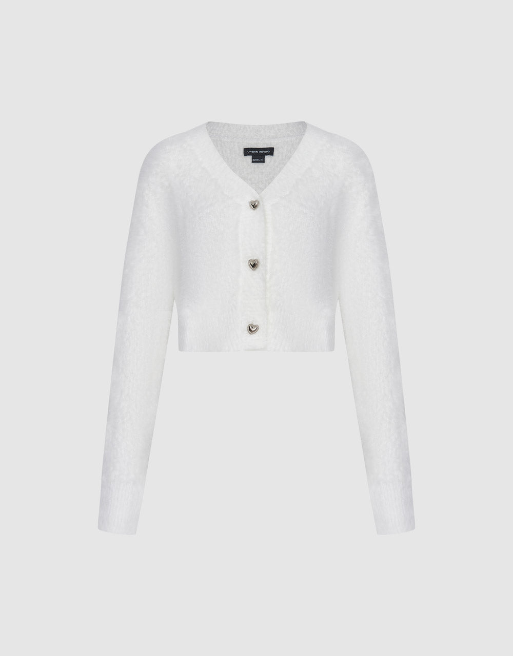 Faux Pearl Decor Cardigan