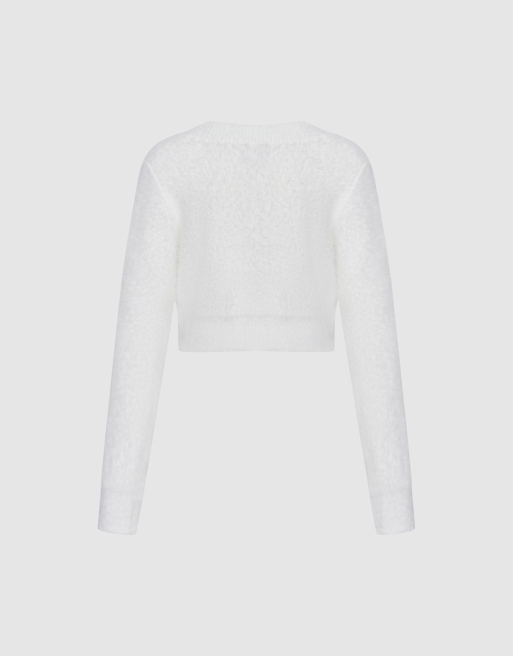 Faux Pearl Decor Cardigan