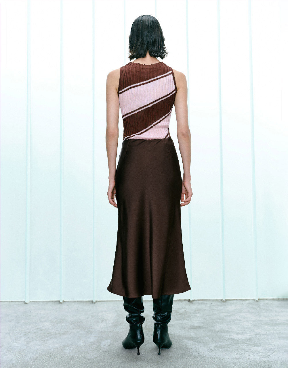 Striped Knitted Vest