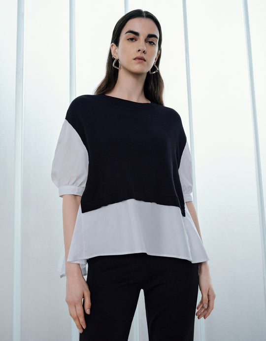 2 In 1 Knitted T-Shirt