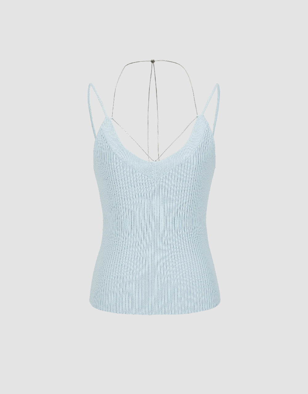 V-Neck Knitted Skinny Cami Top