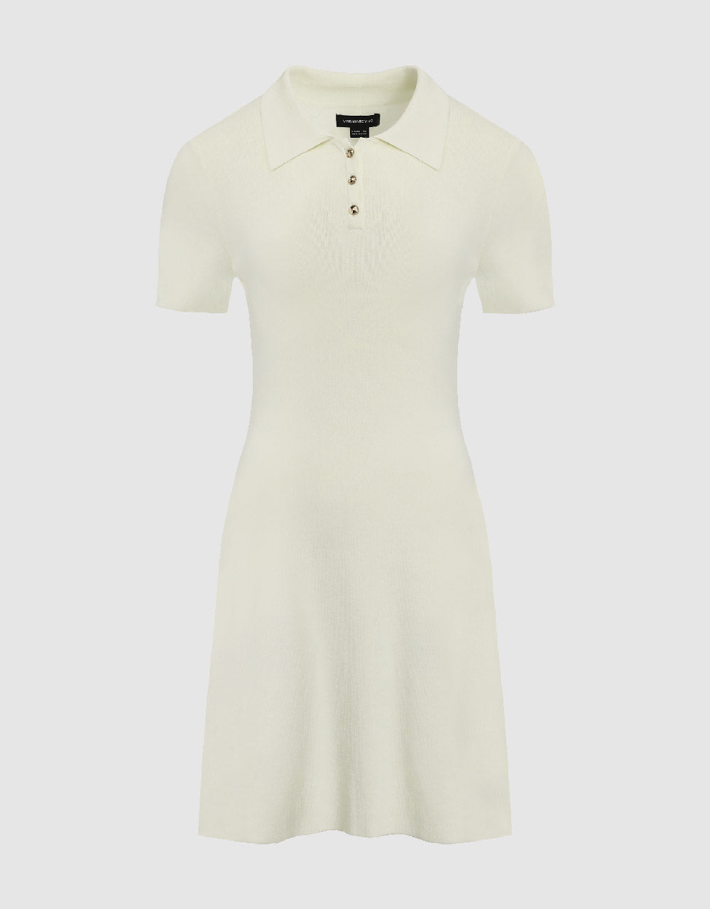 Knitted Skinny Polo Dress