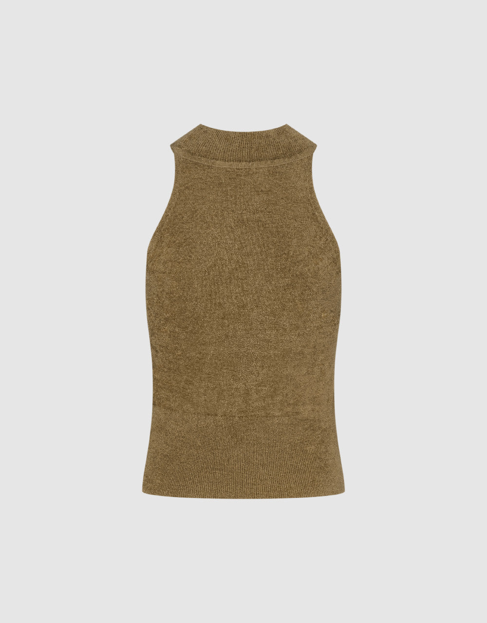 Halter Neck Knitted Tank Top