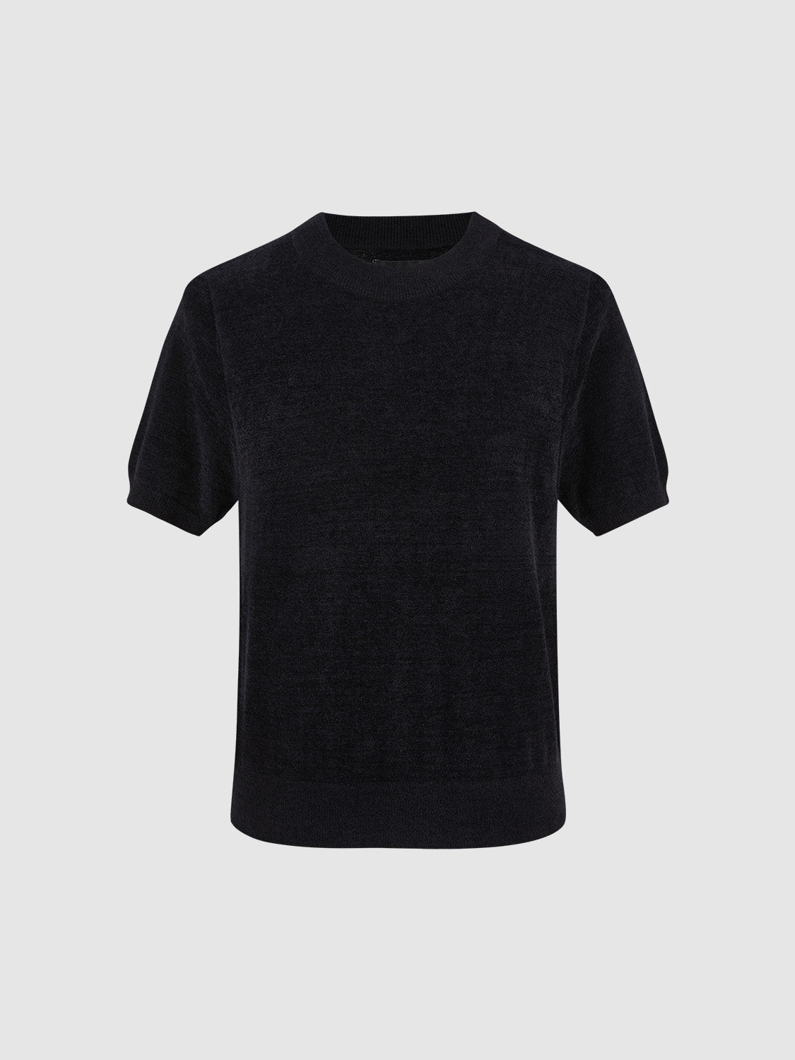 Crew Neck Knitted T-Shirt