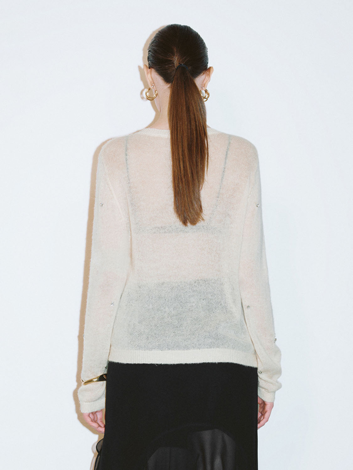 Knitted See-Through Cardigans