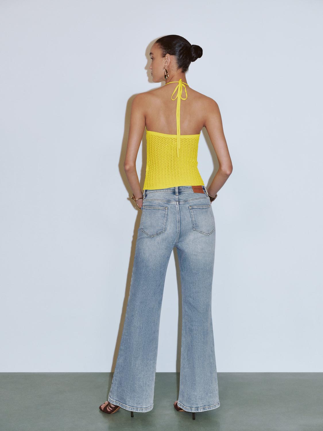 Halter Neck Knitted T-Shirts