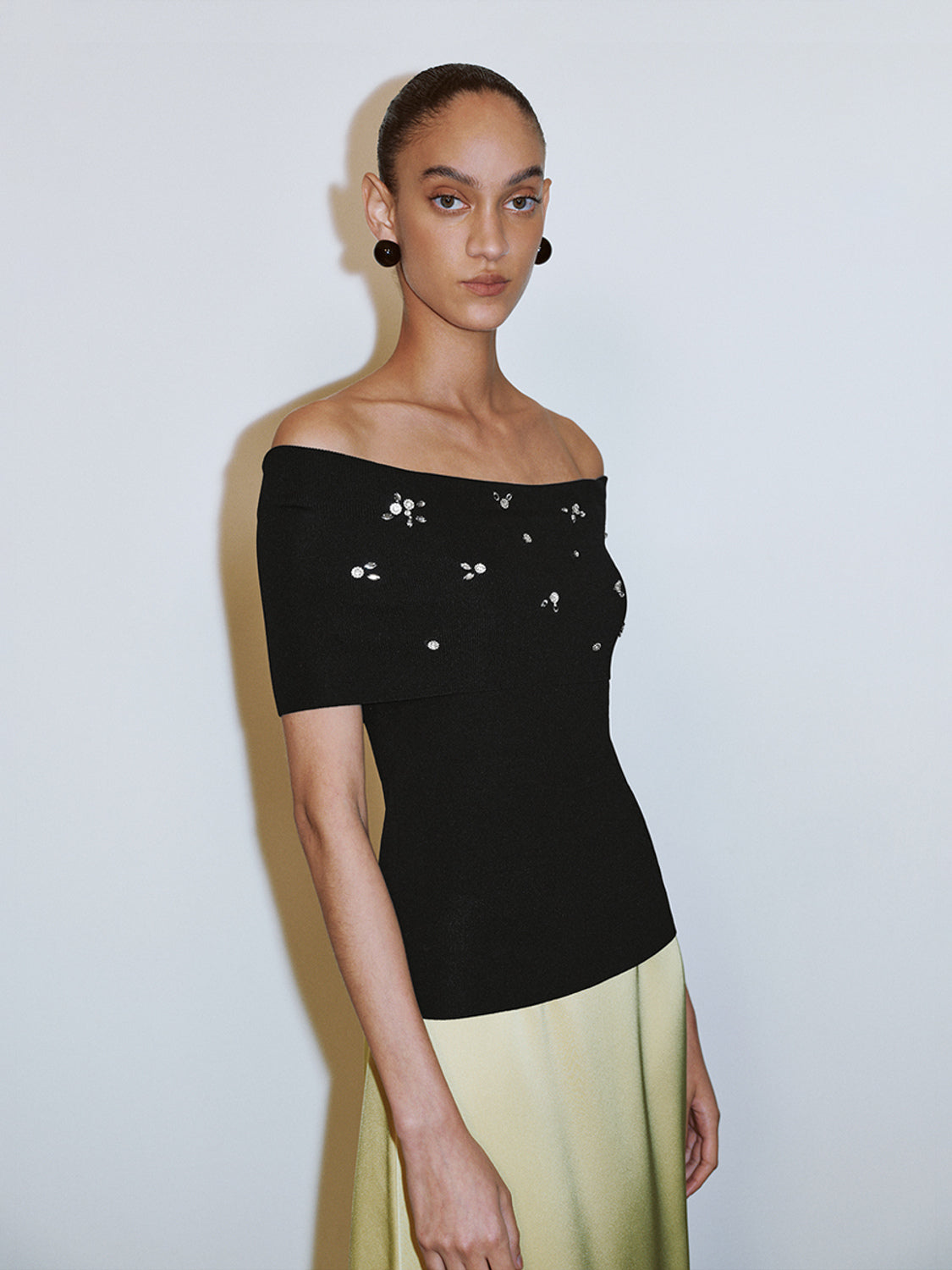 One Shoulder Knitted T-Shirts