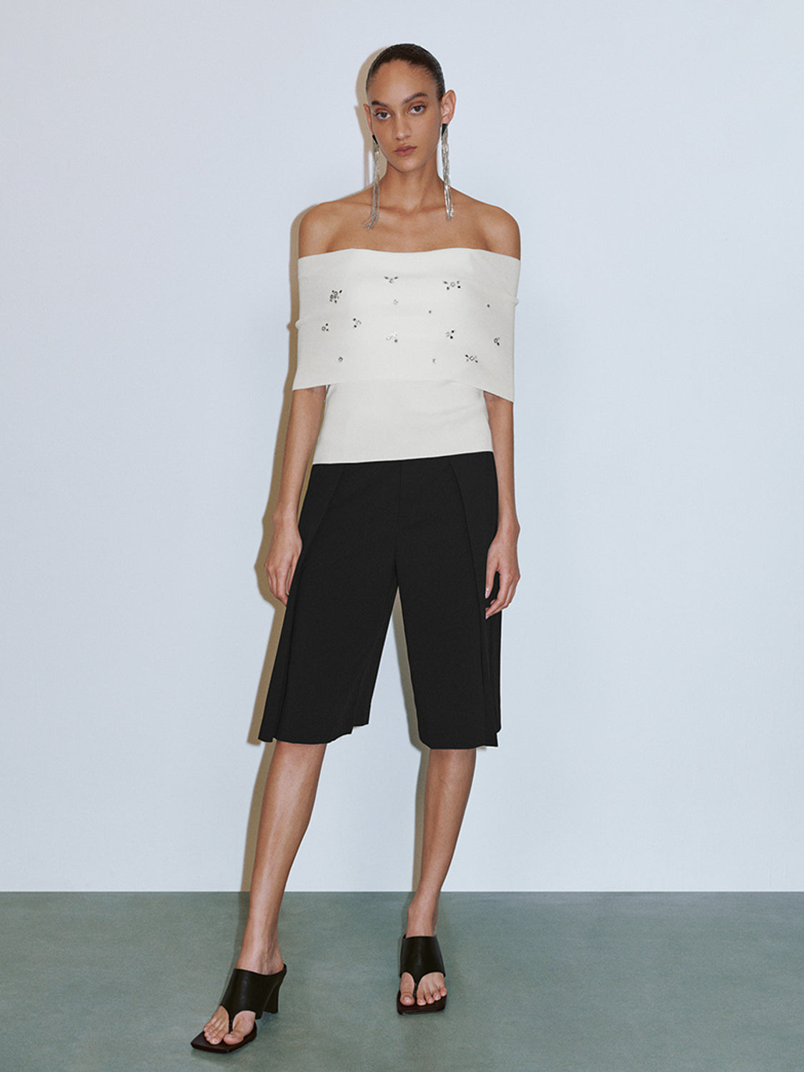 One Shoulder Knitted T-Shirts