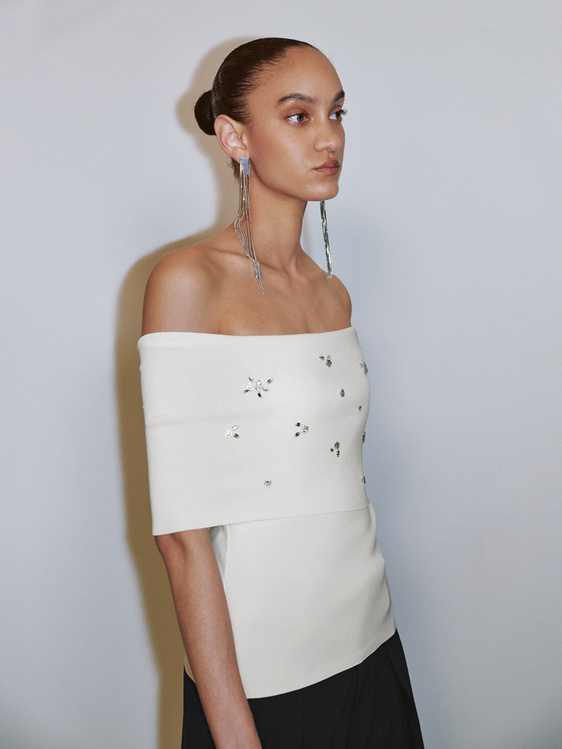One Shoulder Knitted T-Shirts