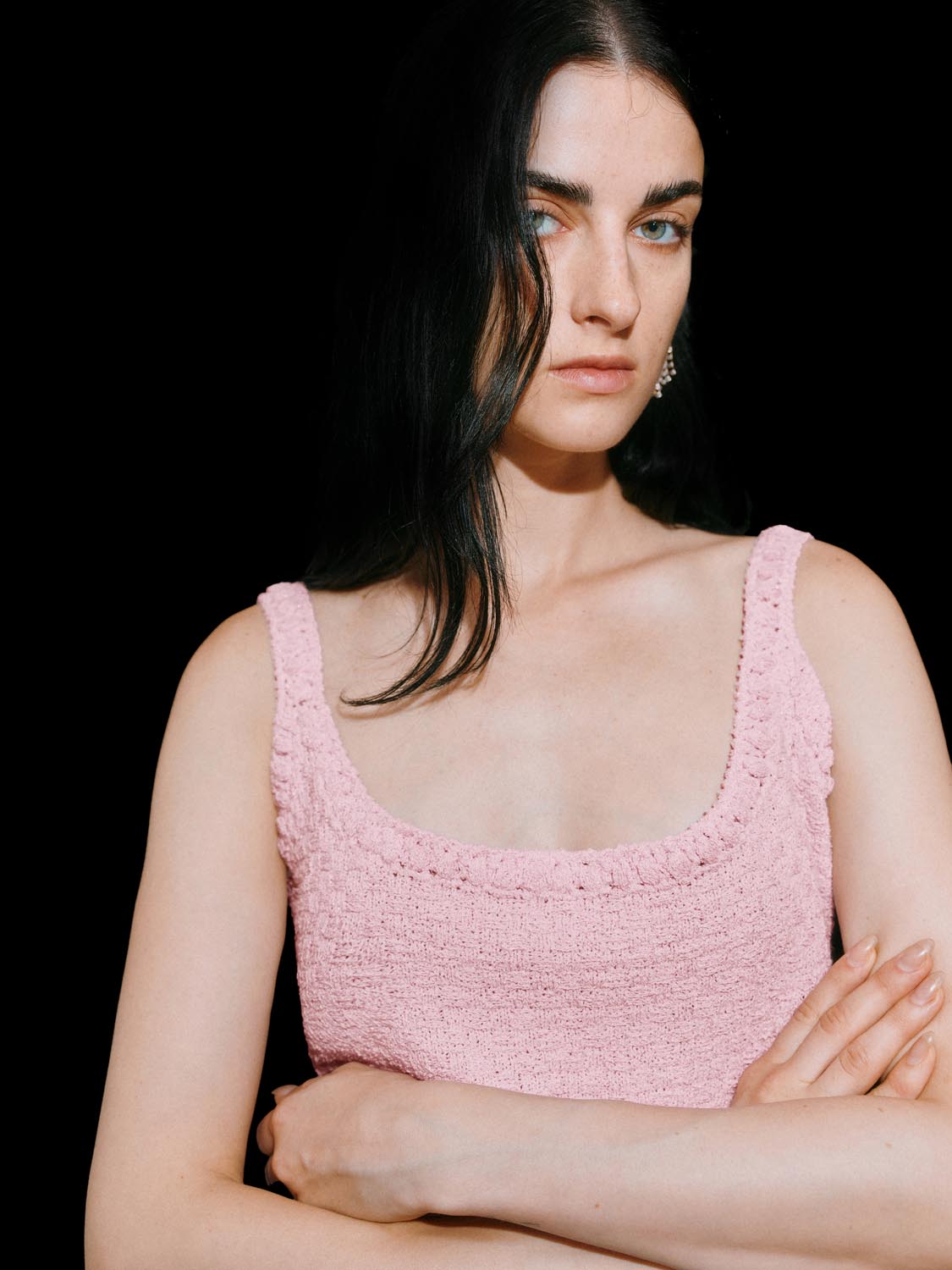 Sleeveless Knitted Mini Dresses