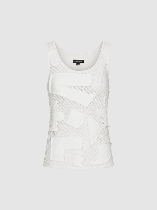 Collage Sleeveless Knitted T-Shirts