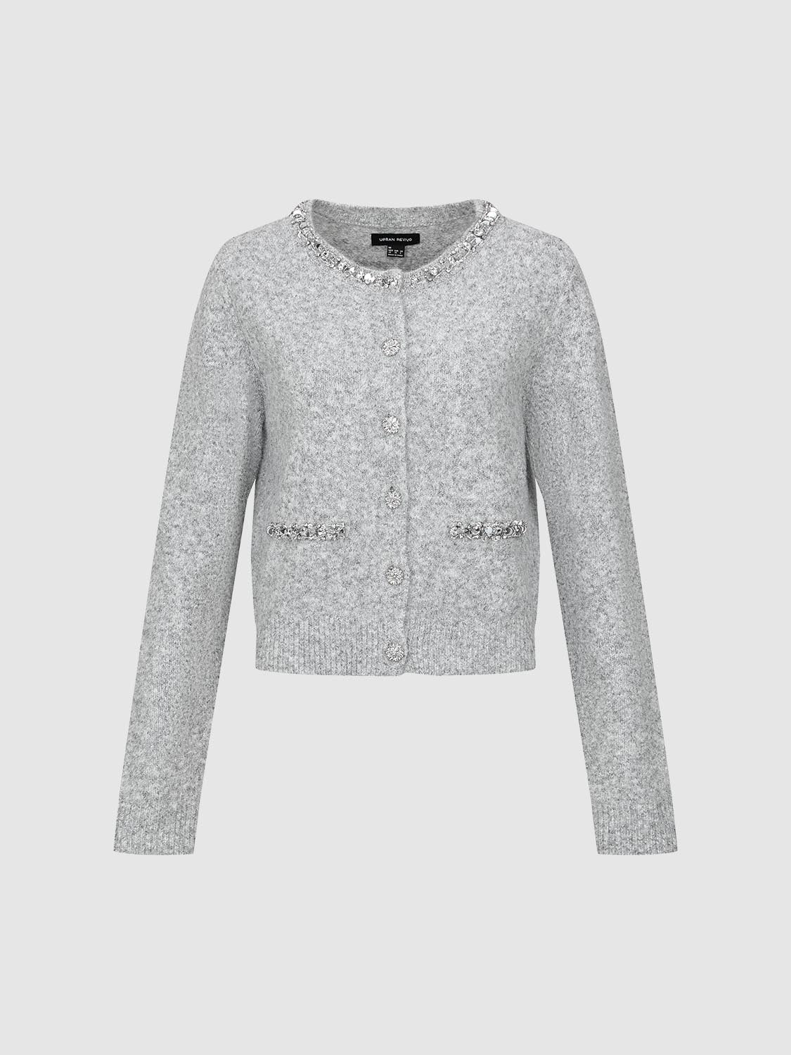 Patch Pocket Knitted Cardigans