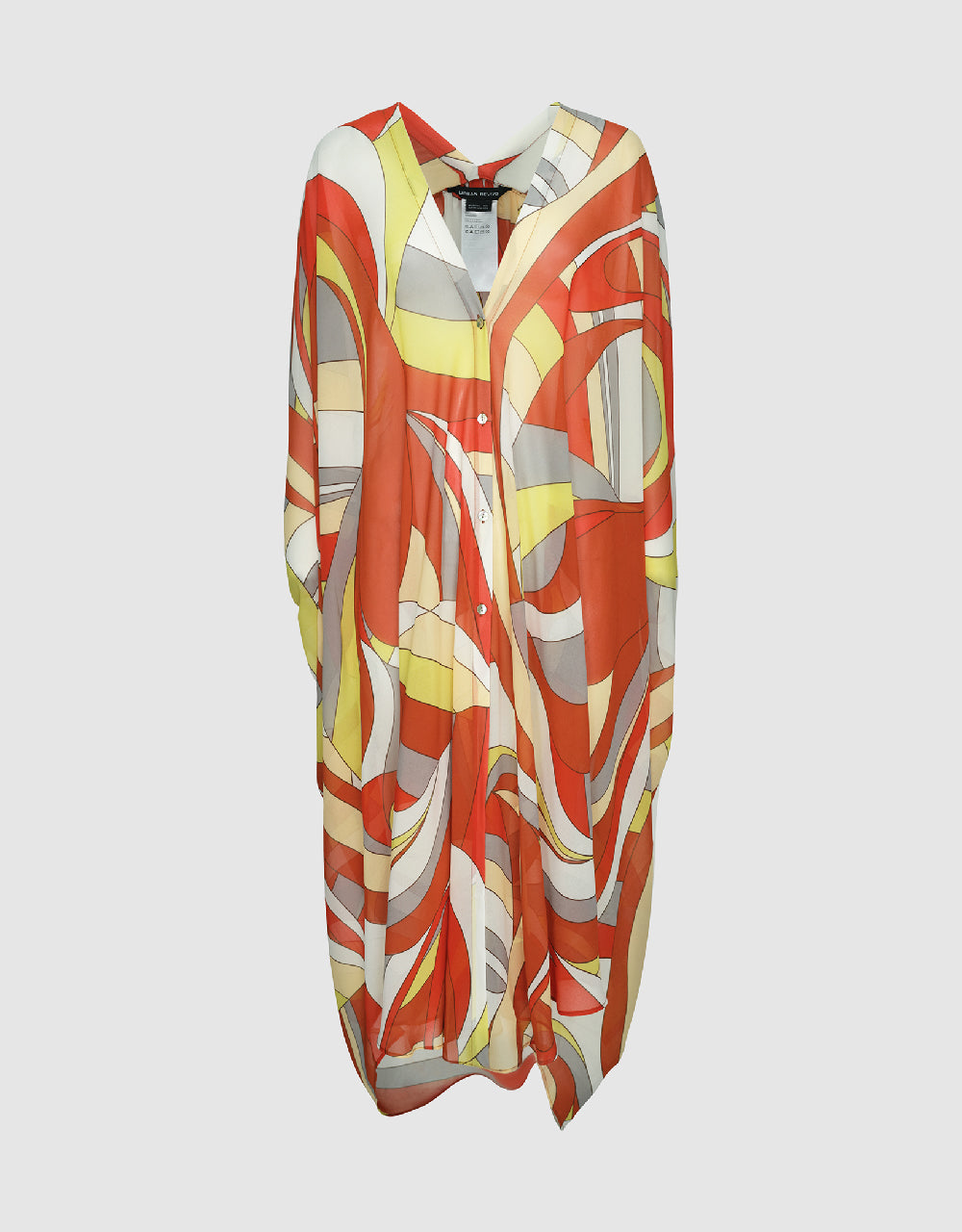Dolman Sleeve Wave Striped Poncho