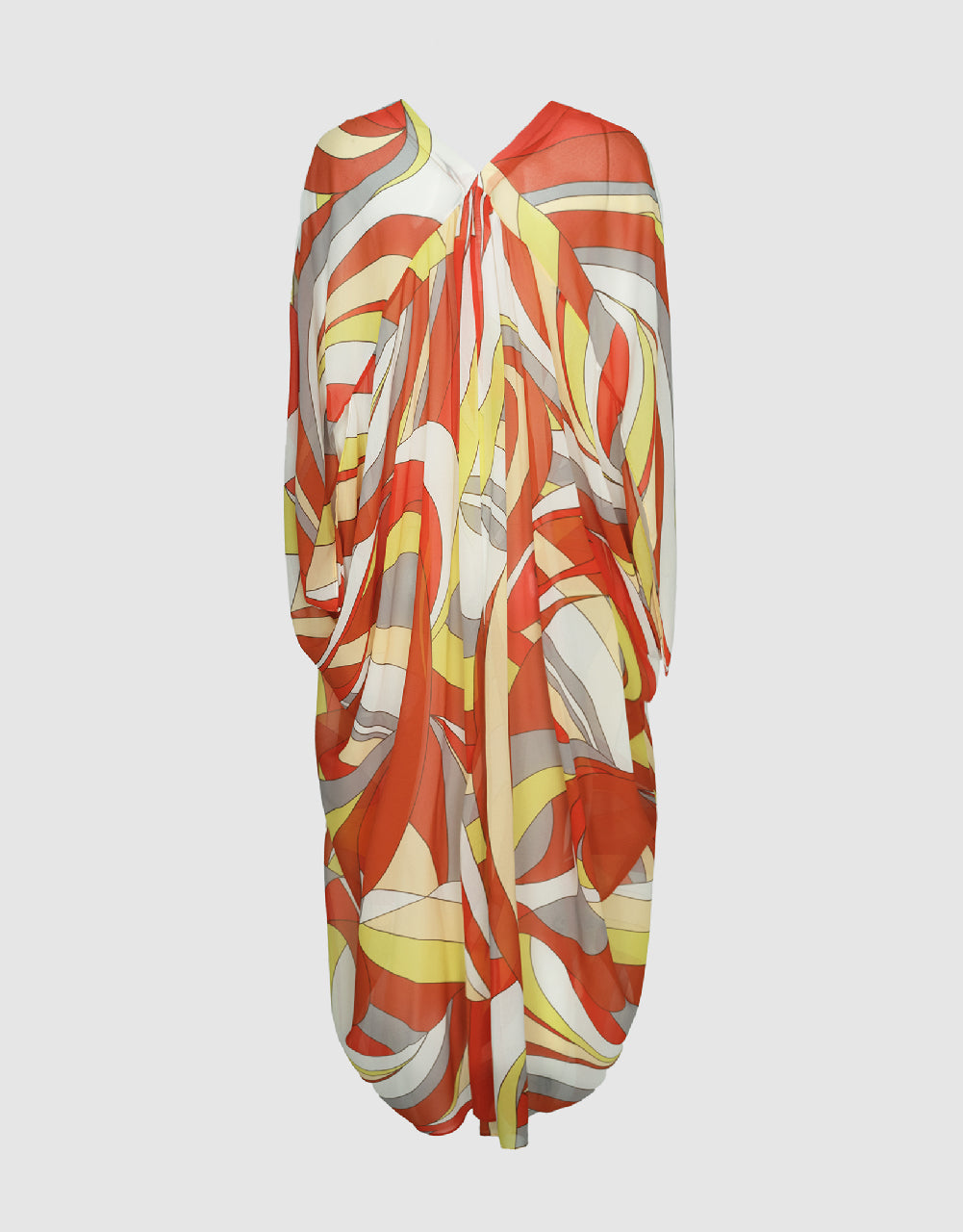 Dolman Sleeve Wave Striped Poncho