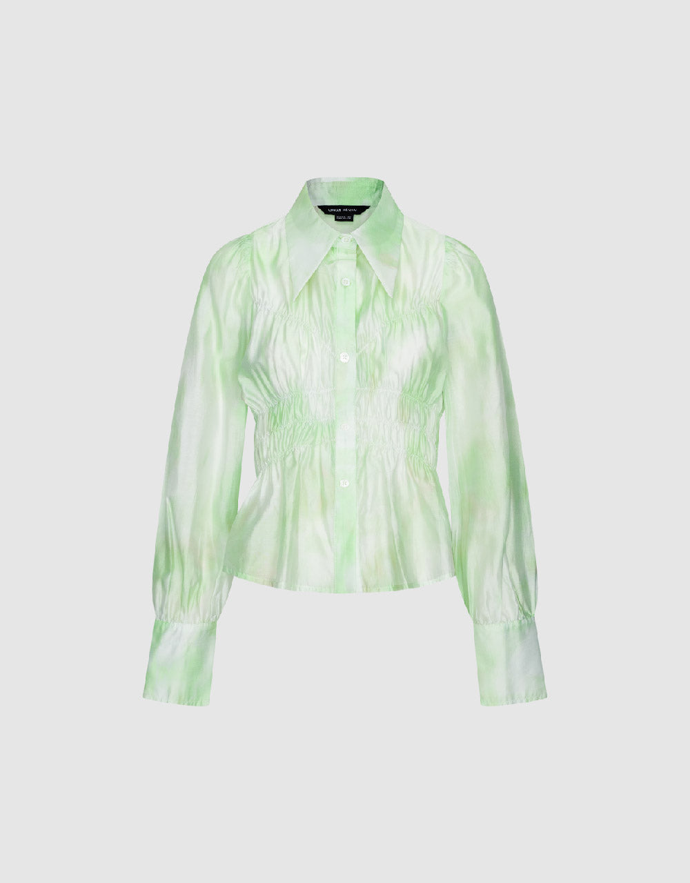 Elastic Waist Straight Blouse