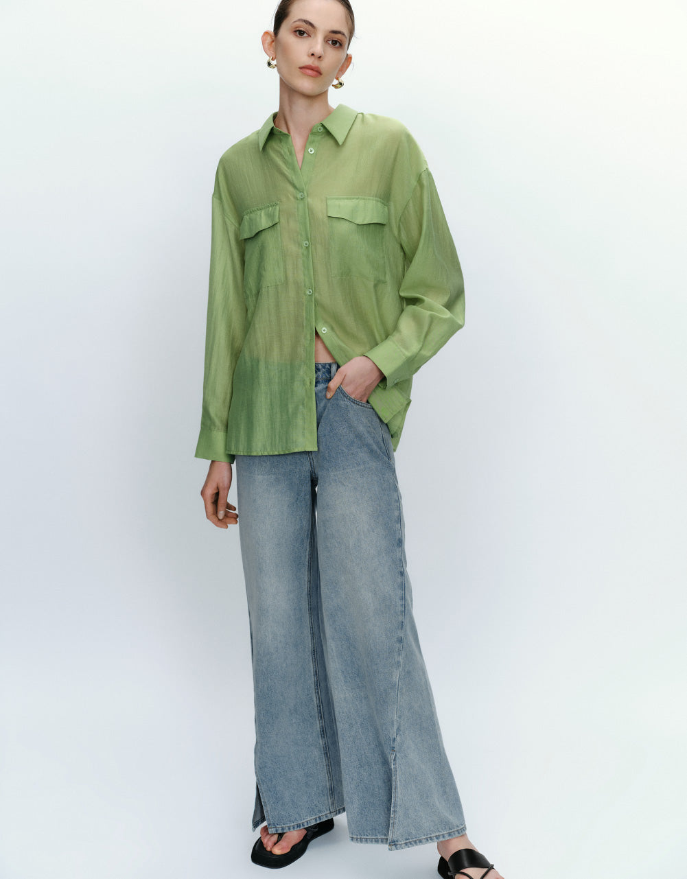 Lapel Shirt With Pockets