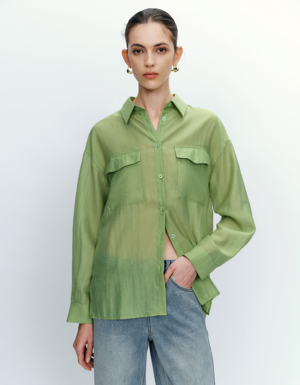 Lapel Shirt With Pockets