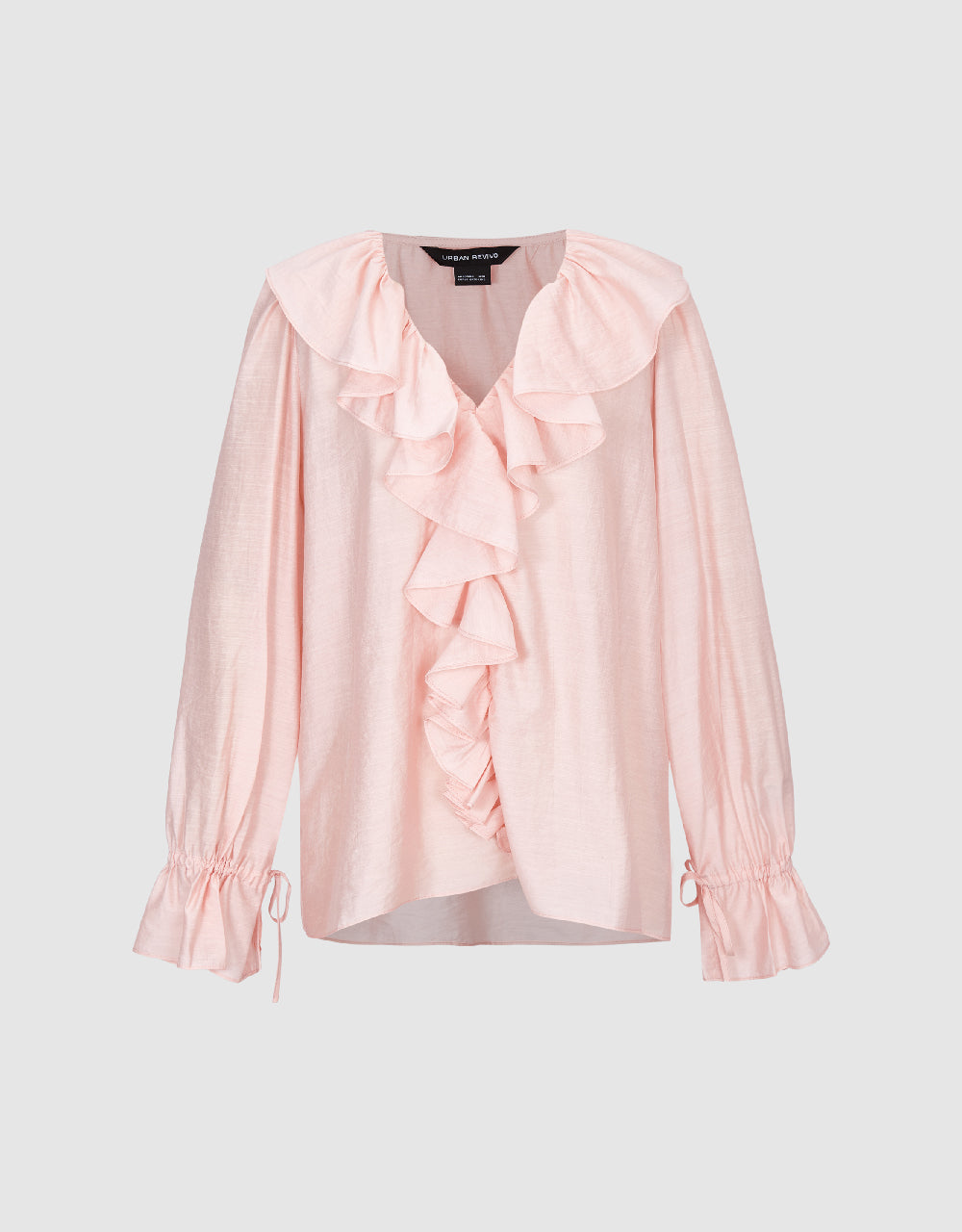 Ruffle V-Neck Blouse