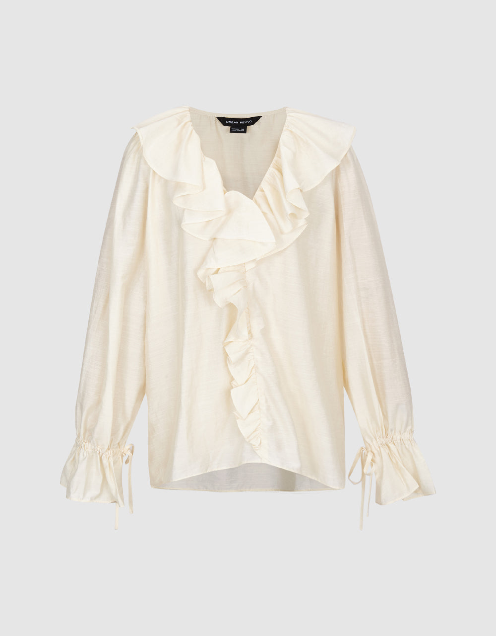 Ruffle V-Neck Blouse