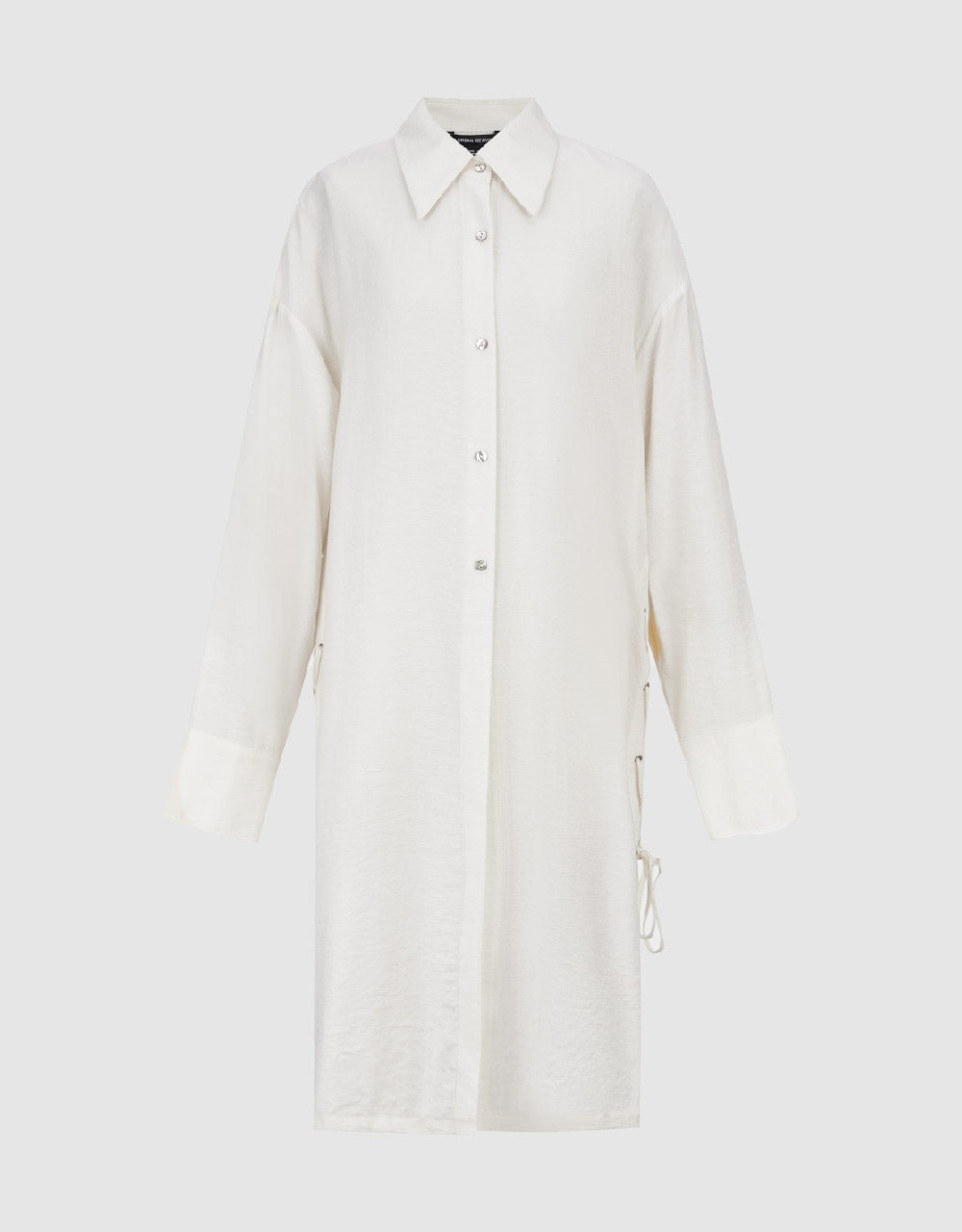 Lace Up Side Straight Shirt