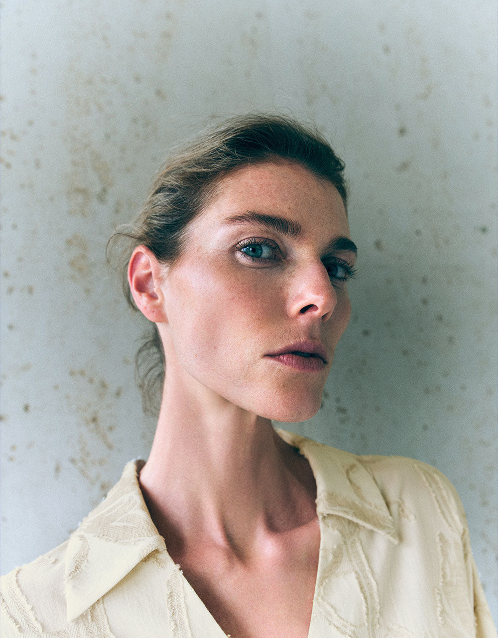 V-Neck Straight Shirt