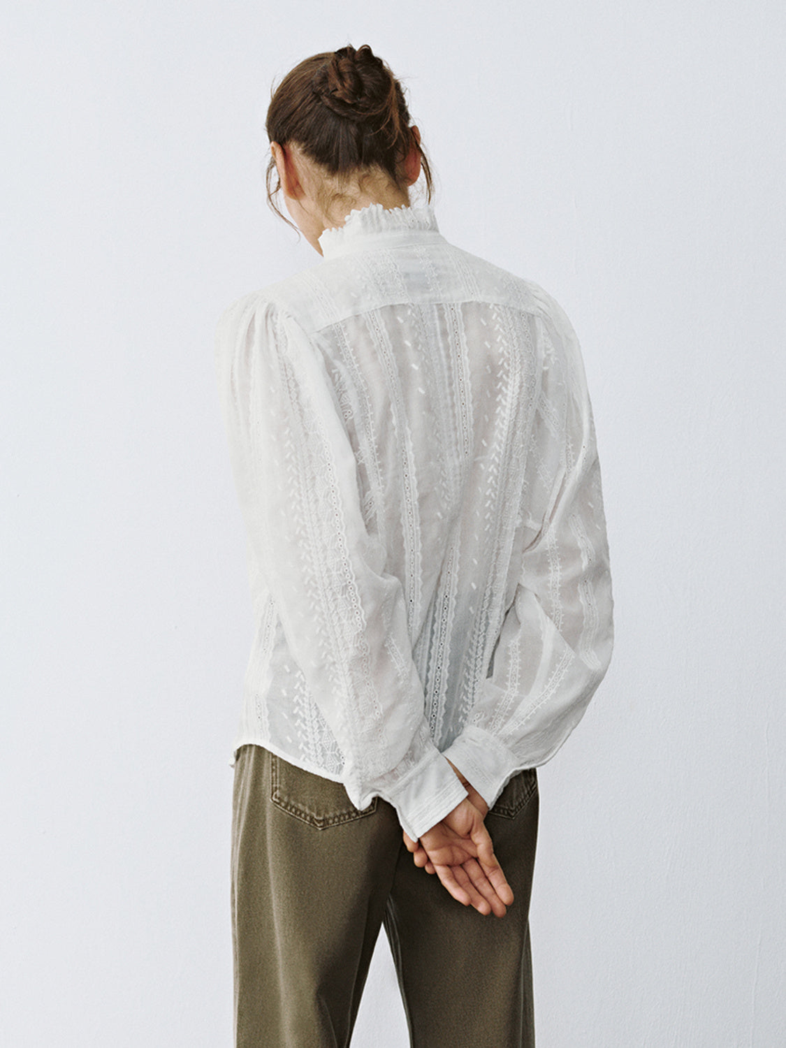 Ruffle Collar Shirts