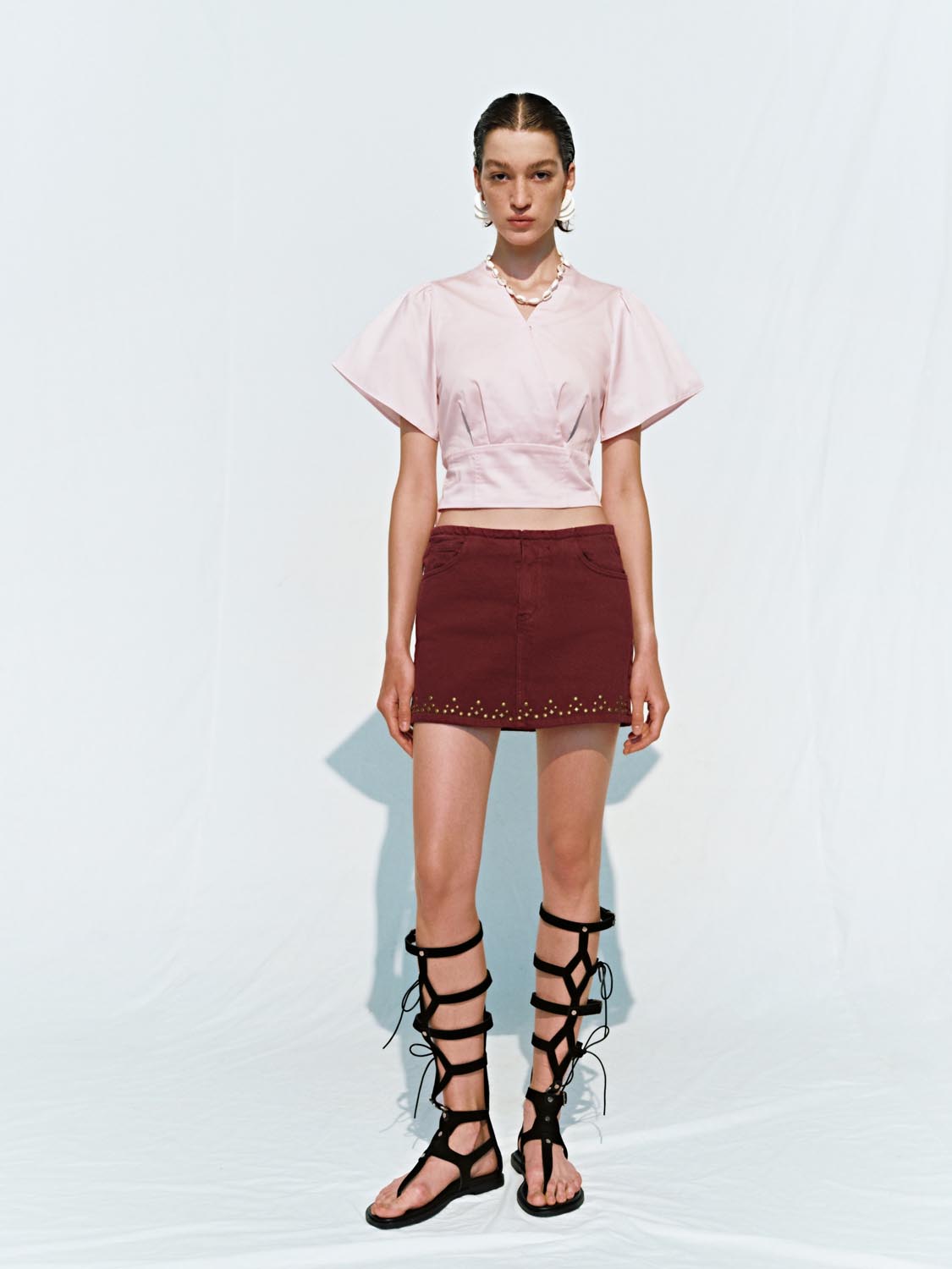 V-Neck Overhead Blouses
