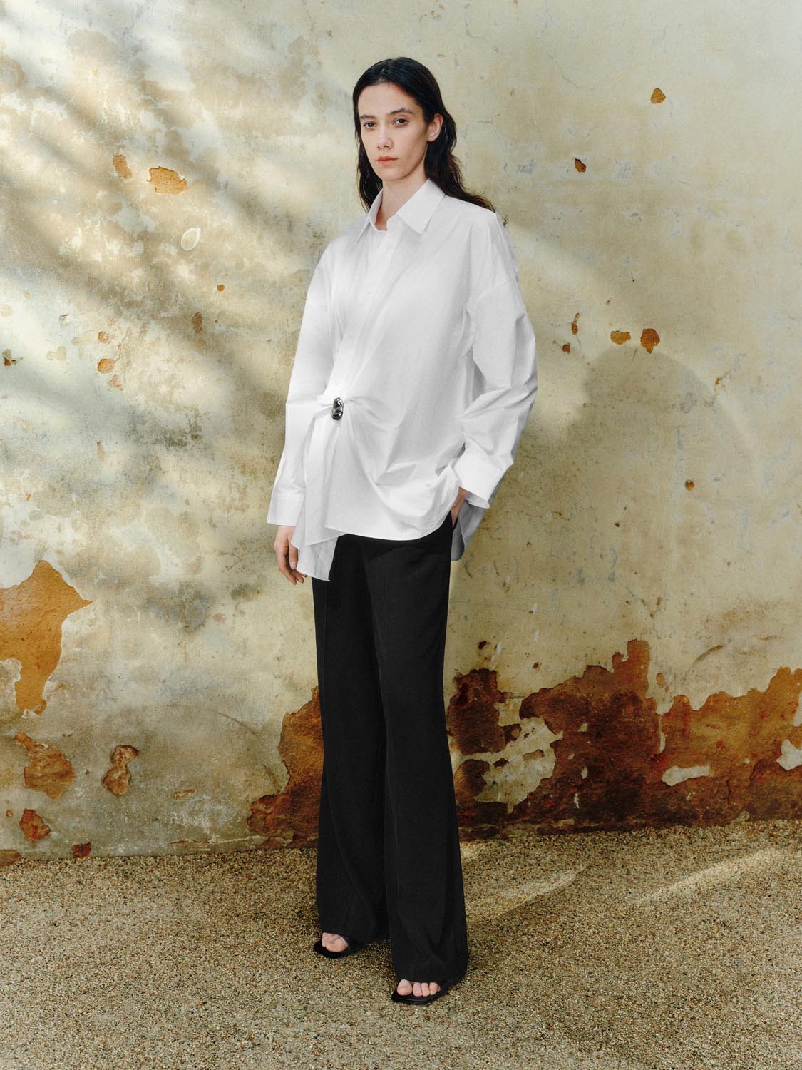 Metal Accent Long Sleeve Shirts