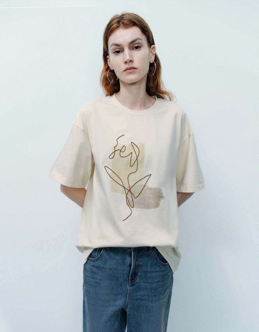 Printed Crew Neck T-Shirt