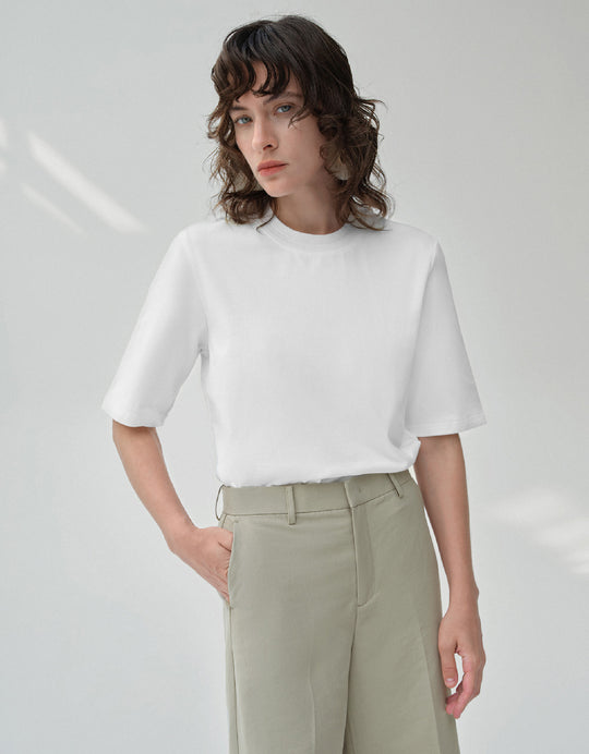 Crew Neck Straight T-Shirt