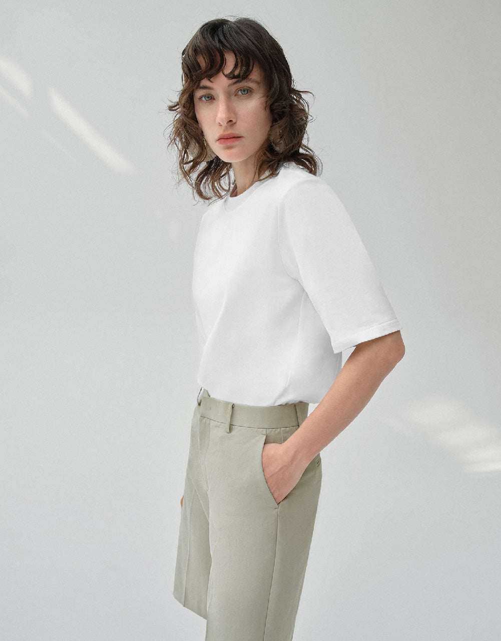 Crew Neck Straight T-Shirt