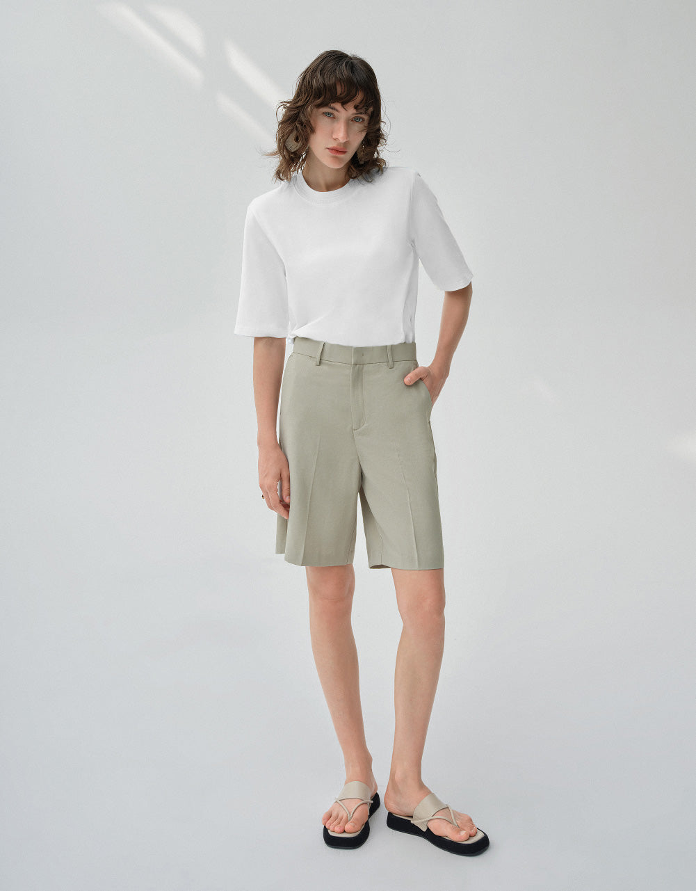 Crew Neck Straight T-Shirt