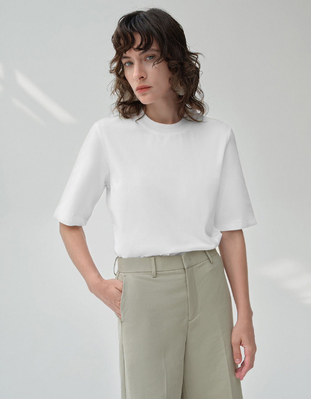 Crew Neck Straight T-Shirt