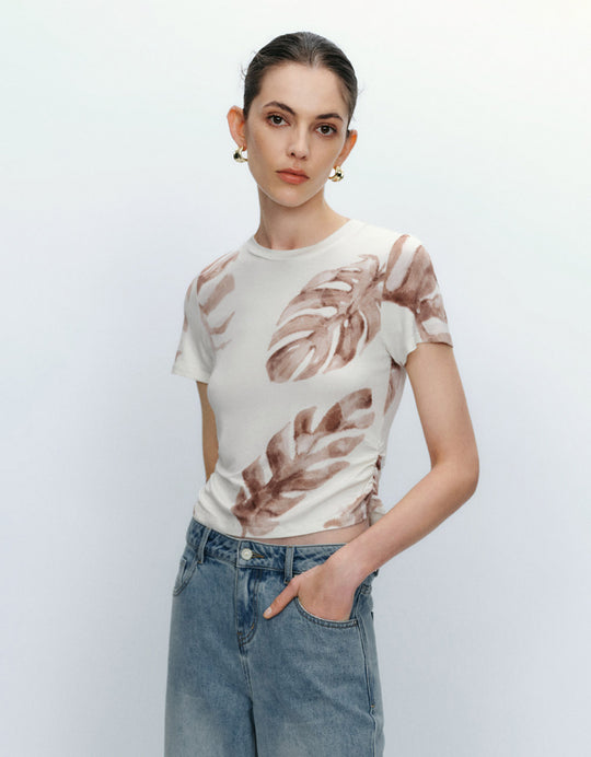 Crew Neck Skinny T-Shirt