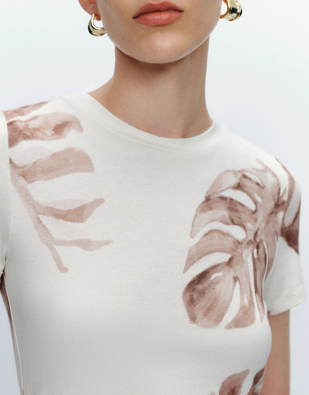 Crew Neck Skinny T-Shirt