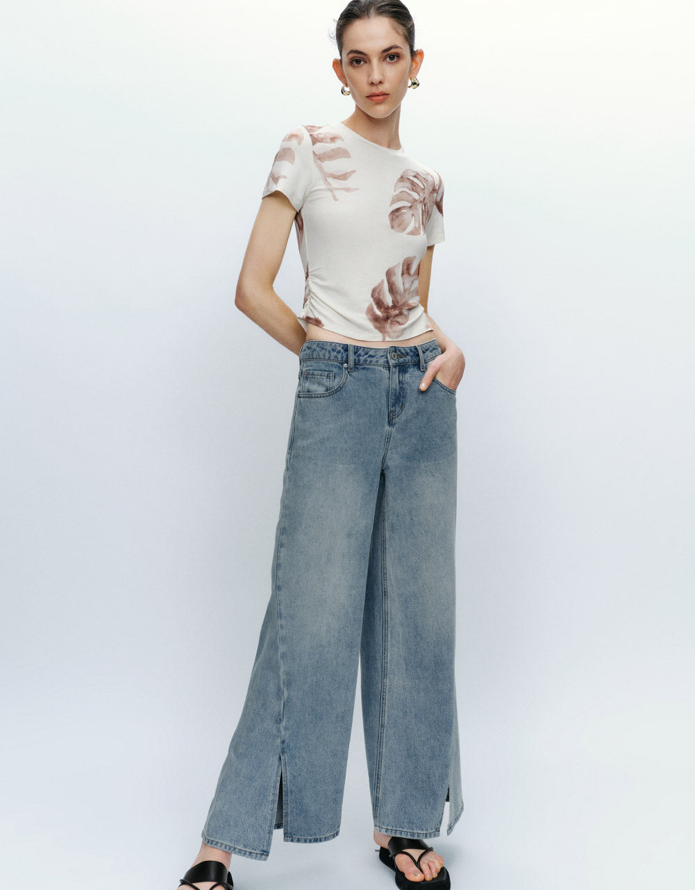 Crew Neck Skinny T-Shirt
