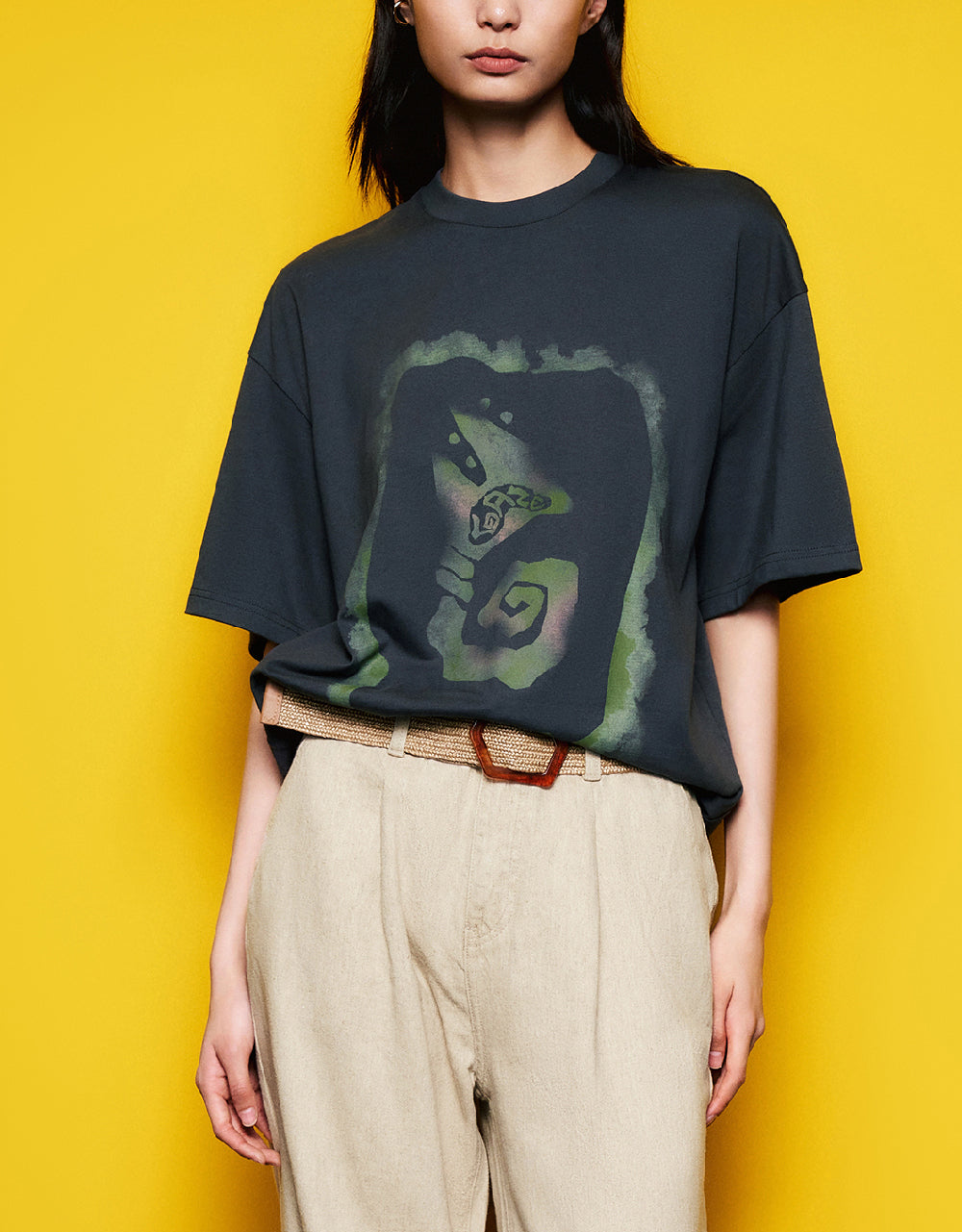 Printed Crew Neck T-Shirt
